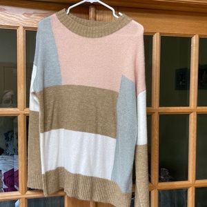 The Nines S Colorblock sweater.